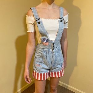 Patriotic overalls
